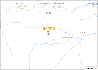 map of Kenya