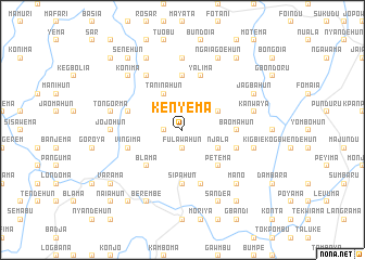 map of Kenyema