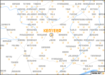 map of Kenyema