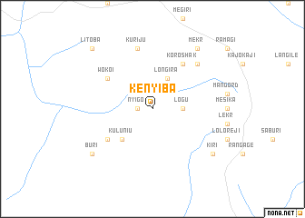 map of Kenyiba