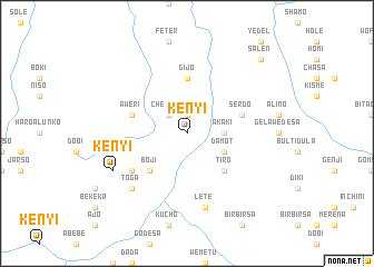 map of Kʼenyī