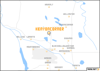 map of Kenyon Corner
