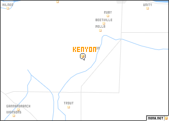 map of Kenyon