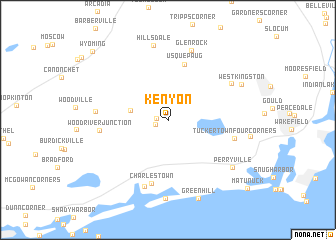 map of Kenyon