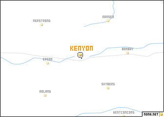 map of Kenyon