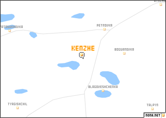 map of Kenzhe