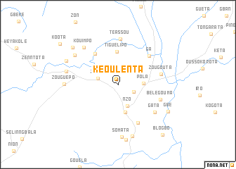 map of Kéoulenta