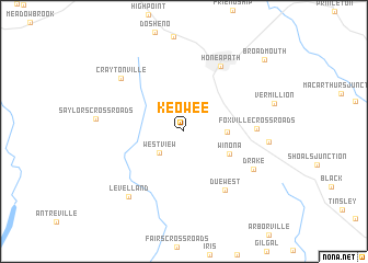 map of Keowee