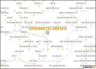 map of Kępa Borzechowska