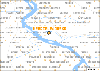 map of Kępa Celejowska