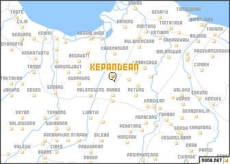 map of Kepandean