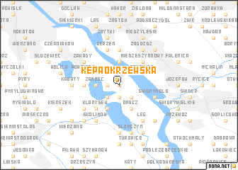 map of Kępa Okrzewska