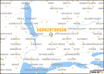 map of Kępa Zatorska