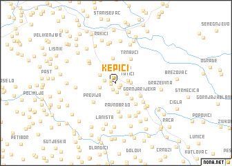 map of Kepići