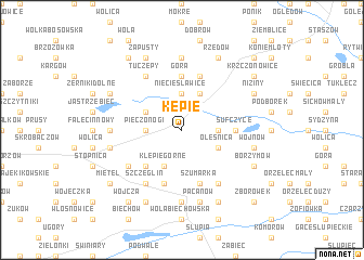 map of Kępie