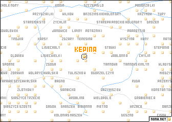 map of Kępina