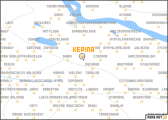 map of Kępina