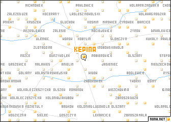 map of Kępina