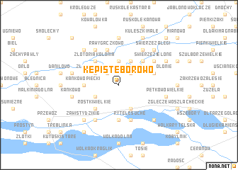 map of Kępiste Borowo