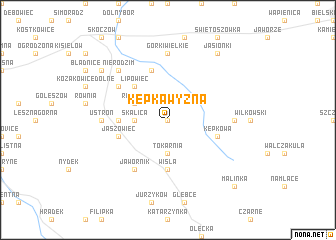 map of Kępka Wyzna