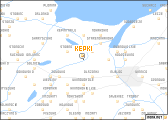 map of Kępki