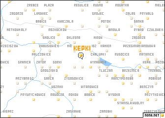 map of Kępki