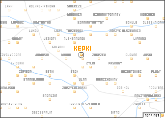 map of Kępki