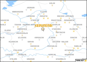 map of Kepurėnai