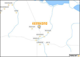 map of Kérakono