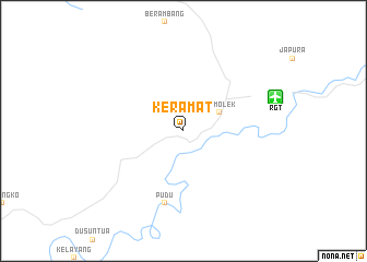 map of Keramat