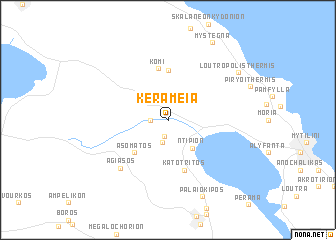 map of Kerameía