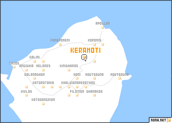 map of Keramotí