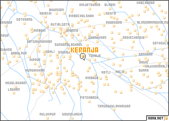 map of Kerānja