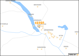 map of Kerān