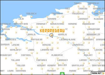 map of Kerarédeau