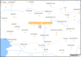 map of Kerasochórion