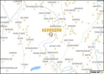 map of Kerasóna