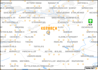 map of Kerbach