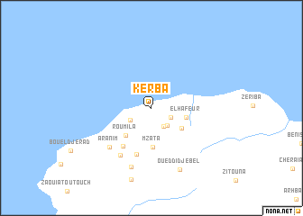 map of Kerba