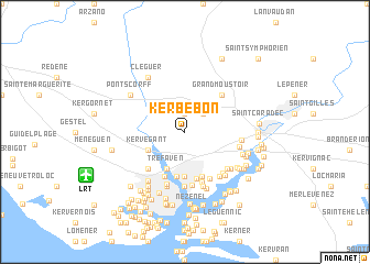 map of Kerbébon