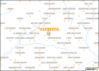 map of Kerberne