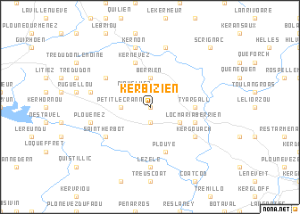 map of Kerbizien