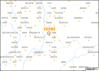 map of Kʼerbo