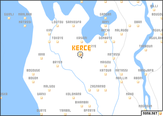 map of Kercé