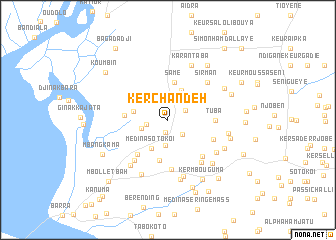 map of Ker Chandeh