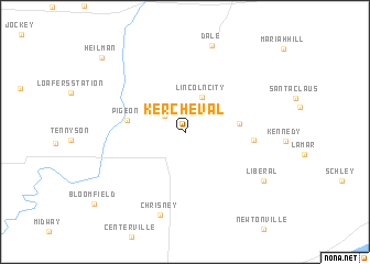 map of Kercheval