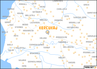 map of Kërçukaj