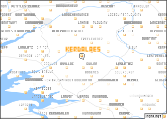 map of Kerdalaës