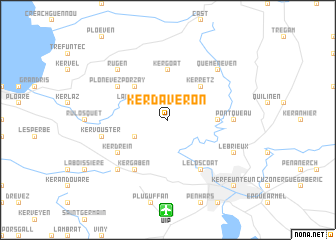 map of Kerdavéron