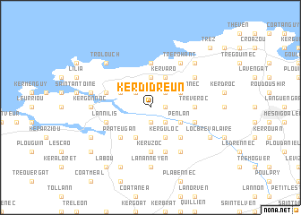 map of Kerdidreun